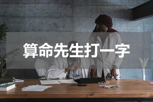 算命先生打一字