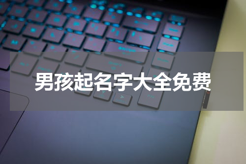男孩起名字大全免费