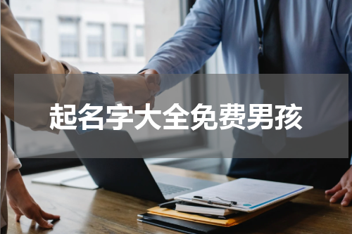 起名字大全免费男孩