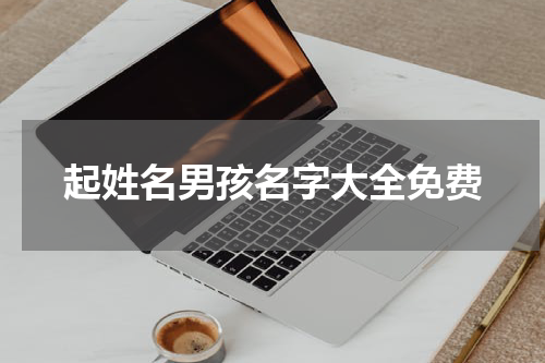 起姓名男孩名字大全免费