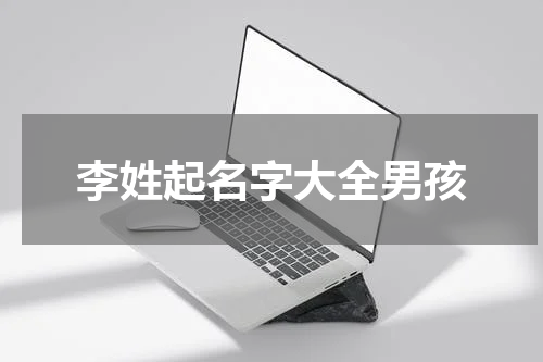李姓起名字大全男孩
