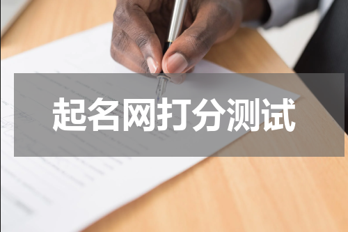 起名网打分测试