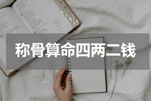 称骨算命四两二钱
