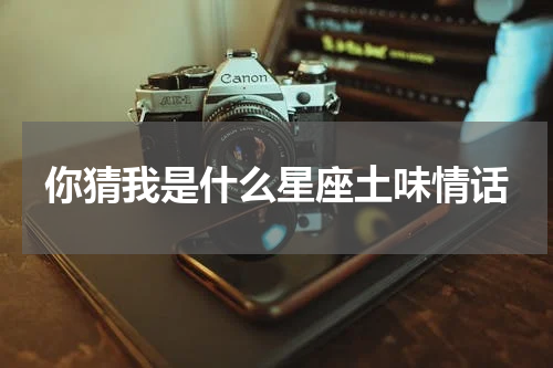 你猜我是什么星座土味情话