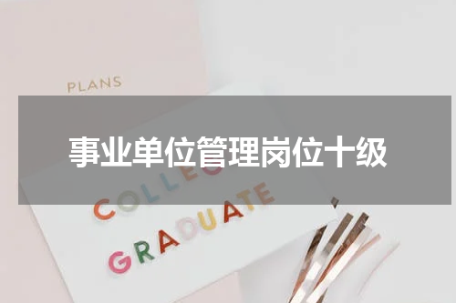 事业单位管理岗位十级