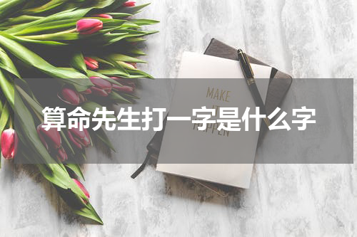 算命先生打一字是什么字 算命先生打一字是什么字