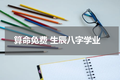 算命免费 生辰八字学业