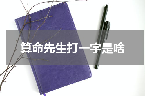 算命先生打一字是啥 算命的生肖是哪几个？