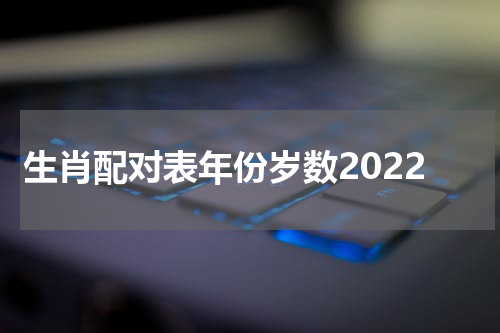 生肖配对表年份岁数2022
