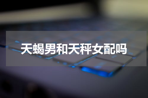 天蝎男和天秤女配吗