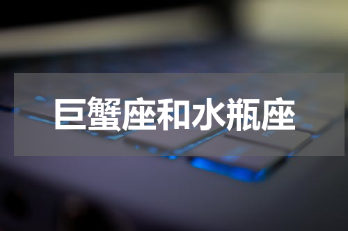 巨蟹座和水瓶座
