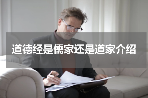 道德经是儒家还是道家介绍