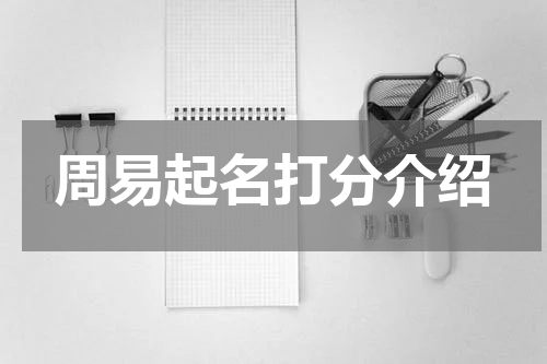 周易起名打分介绍