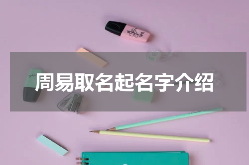 周易取名起名字介绍