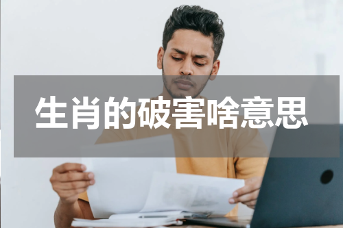生肖的破害啥意思