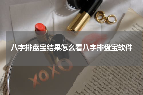 八字排盘宝结果怎么看八字排盘宝软件