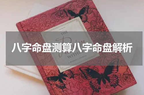 八字命盘测算八字命盘解析