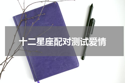 十二星座配对测试爱情