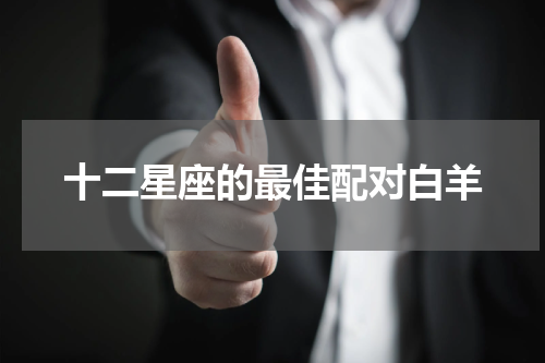 十二星座的最佳配对白羊