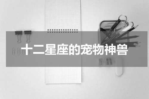 十二星座的宠物神兽