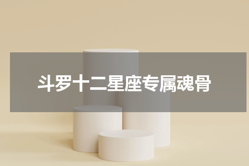 斗罗十二星座专属魂骨