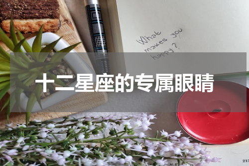 十二星座的专属眼睛