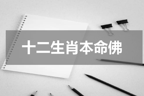 十二生肖本命佛