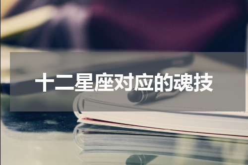 十二星座对应的魂技