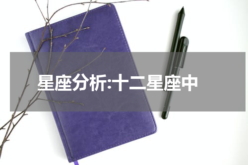 星座分析:十二星座中