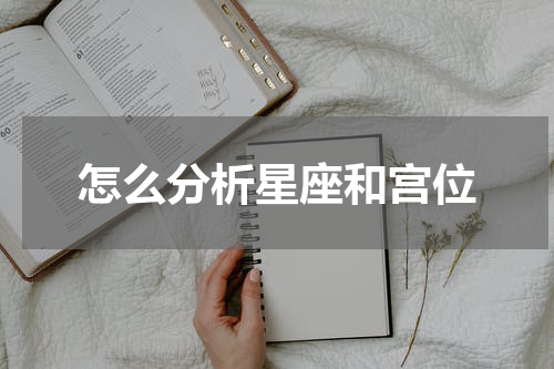 怎么分析星座和宫位