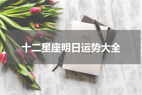 十二星座明日运势大全