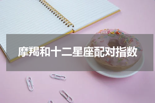 摩羯和十二星座配对指数