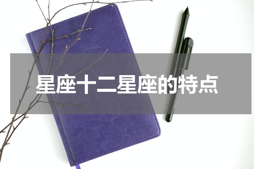 星座十二星座的特点