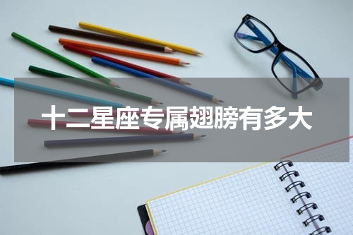 十二星座专属翅膀有多大