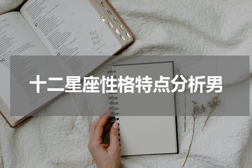 十二星座性格特点分析男
