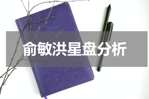 俞敏洪星盘分析