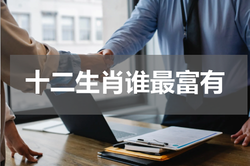 十二生肖谁最富有