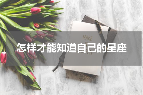 怎样才能知道自己的星座
