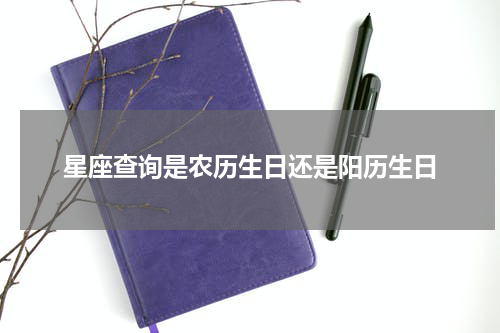 星座查询是农历生日还是阳历生日