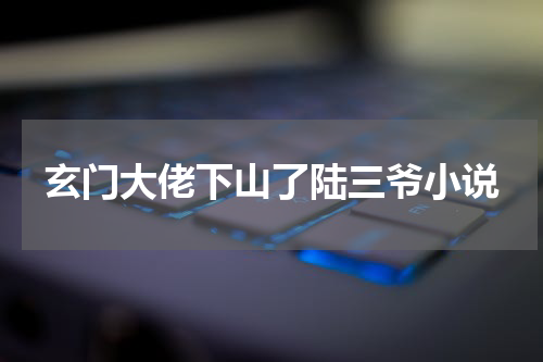 玄门大佬下山了陆三爷小说