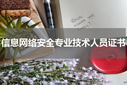 信息网络安全专业技术人员证书