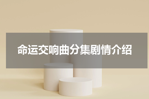 命运交响曲分集剧情介绍