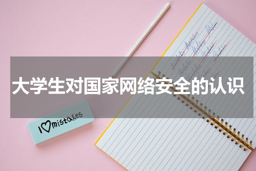 大学生对国家网络安全的认识