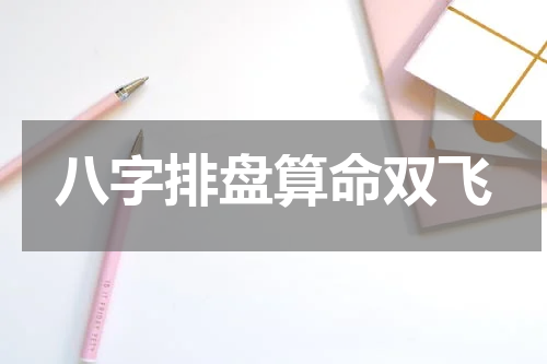 八字排盘算命双飞