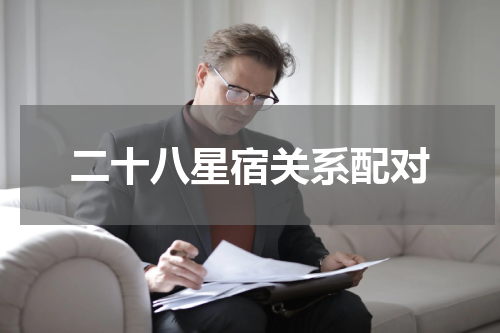 二十八星宿关系配对