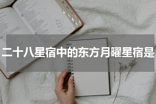 二十八星宿中的东方月曜星宿是