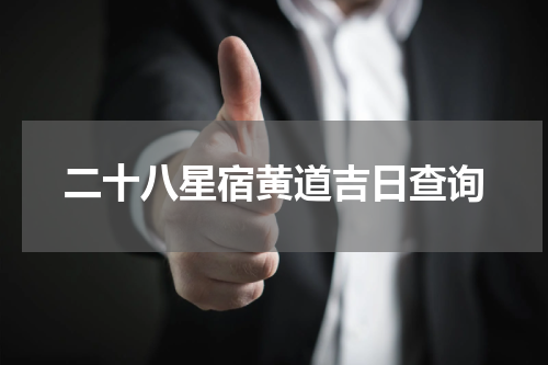 二十八星宿黄道吉日查询