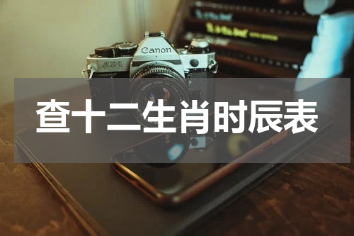 查十二生肖时辰表