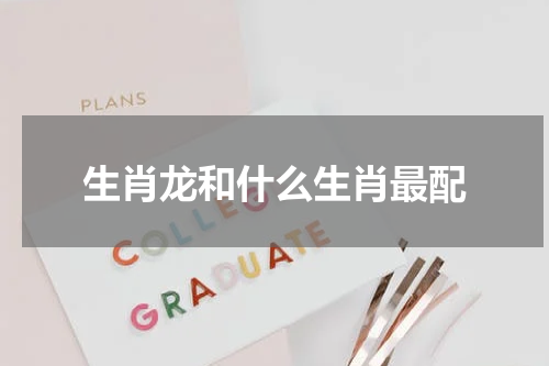 生肖龙和什么生肖最配