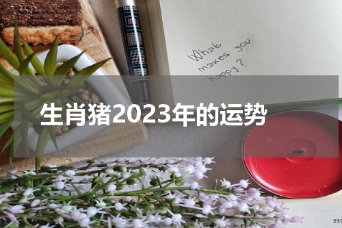 生肖猪2023年的运势